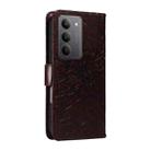 For Realme 14x 5G Global Embossed Sunflower Pattern Flip Leather Phone Case(Brown) - 3