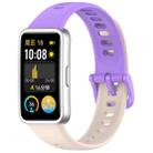 For Huawei Band 9 / 9 NFC / 8 / 8 NFC Nail Button Glossy Silicone Watch Band(Starlight Purple) - 1