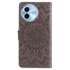 For vivo Y38 / Y200i / T3x Global Embossed Sunflower Pattern Flip Leather Phone Case(Grey) - 3