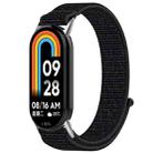 For Xiaomi Mi Band 8 / 8 NFC Nylon Loop Hook and Loop Fastener Watch Band(Official Black) - 1