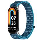 For Xiaomi Mi Band 8 / 8 NFC Nylon Loop Hook and Loop Fastener Watch Band(Ocean Blue) - 1