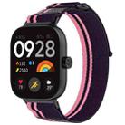 For Xiaomi Band 8 Pro / Redmi Watch 4 Loop Nylon Watch Band(Pink Purple) - 1