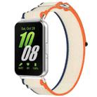 For Samsung Galaxy Fit 3 Loop Nylon Watch Band(Beige Orange) - 1