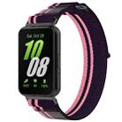 For Samsung Galaxy Fit 3 Loop Nylon Watch Band(Pink Purple) - 1