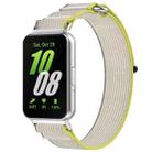 For Samsung Galaxy Fit 3 Loop Nylon Watch Band(Grey Yellow) - 1