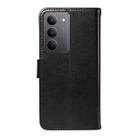 For Realme 14x 5G Global Tree & Cat Embossed Pattern Flip Leather Phone Case(Black) - 3