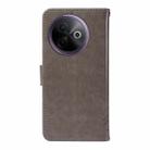 For vivo Y39 5G Global Tree & Cat Embossed Pattern Flip Leather Phone Case(Grey) - 3