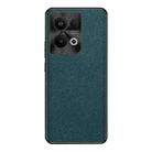 For OPPO Reno9 Pro+ Cross Texture PU Leather Phone Case(Dark Green) - 1