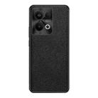 For OPPO Reno9 Pro+ Cross Texture PU Leather Phone Case(Black) - 1