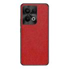 For OPPO Reno9 Pro+ Cross Texture PU Leather Phone Case(Red) - 1