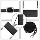 For OPPO A92S 5G Cat Rat Embossed Pattern RFID Leather Phone Case with Lanyard(Black) - 2