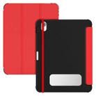 For iPad 10th Gen 10.9 2022 Carbon Fiber Leather Smart Tablet Case(Red) - 1