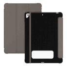 For iPad 10.2 2021 / Air 10.5 Carbon Fiber Leather Smart Tablet Case(Brown) - 1