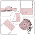 For Realme C21Y Cat Rat Embossed Pattern RFID Leather Phone Case with Lanyard(Pink) - 2