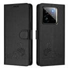 For Realme GT 7 Pro 5G Cat Rat Embossed Pattern RFID Leather Phone Case with Lanyard(Black) - 2