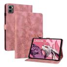 For Lenovo Legion Y700 2023 Lily Embossed Leather Tablet Case(Pink) - 1