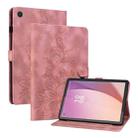 For Lenovo Tab M8 4th Gen TB300FU Lily Embossed Leather Tablet Case(Pink) - 1