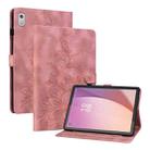 For Lenovo Tab M9 Lily Embossed Leather Tablet Case(Pink) - 1