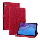 For Lenovo Tab M10 HD Gen2 Lily Embossed Leather Tablet Case(Red) - 1