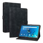 For Lenovo Tab M10 X605 /M10 HD X505 Lily Embossed Leather Tablet Case(Black) - 1