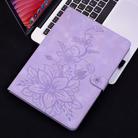 For Lenovo Tab P12 12.7 2025 Lily Embossed Leather Tablet Case(Purple) - 2