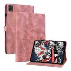 For Lenovo Legion Y700 2025 Lily Embossed Leather Tablet Case(Pink) - 1