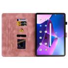 For Lenovo ZhaoYang K10C 10.1 inch Lily Embossed Leather Tablet Case(Pink) - 3