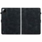 For Xiaomi Pad 7 / Pad 7 Pro Lily Embossed Leather Tablet Case(Black) - 3