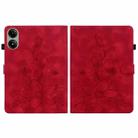 For Redmi Pad 2 / Redmi Pad SE 11 2025 Lily Embossed Leather Tablet Case(Red) - 3