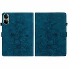 For Redmi Pad 2 / Redmi Pad SE 11 2025 Lily Embossed Leather Tablet Case(Dark Blue) - 3