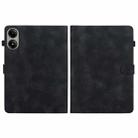 For Redmi Pad 2 / Redmi Pad SE 11 2025 Lily Embossed Leather Tablet Case(Black) - 3