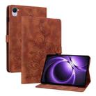For Xiaomi Redmi K Pad 8.8 inch Lily Embossed Leather Tablet Case(Brown) - 1