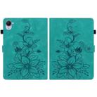 For Xiaomi Redmi K Pad 8.8 inch Lily Embossed Leather Tablet Case(Green) - 3