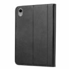 For iPad mini 2024 Calf Texture Double Fold Clasp Horizontal Flip Leather Smart Tablet Case(Black) - 3