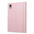 For iPad mini 2024 Calf Texture Double Fold Clasp Horizontal Flip Leather Smart Tablet Case(Rose Gold) - 2