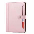 For iPad mini 2024 Calf Texture Double Fold Clasp Horizontal Flip Leather Smart Tablet Case(Rose Gold) - 3