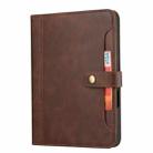 For iPad mini 2024 Calf Texture Double Fold Clasp Horizontal Flip Leather Smart Tablet Case(Brown) - 2