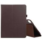 For iPad Air 11 2024 Litchi Texture Solid Color Leather Tablet Case(Brown) - 1