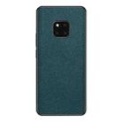 For Huawei Mate 20 Pro Cross Texture PU Leather Phone Case(Dark Green) - 1