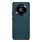 For Huawei Mate 40 Pro Cross Texture PU Leather Phone Case(Dark Green) - 1