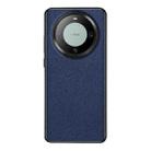 For Huawei Mate 60 Cross Texture PU Leather Phone Case(Sapphire Blue) - 1