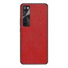 For Huawei nova 7 Pro 5G Cross Texture PU Leather Phone Case(Red) - 1