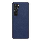 For Huawei nova 7 SE Cross Texture PU Leather Phone Case(Sapphire Blue) - 1