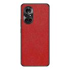 For Huawei nova 8 Cross Texture PU Leather Phone Case(Red) - 1