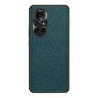 For Huawei nova 8 Pro Cross Texture PU Leather Phone Case(Dark Green) - 1