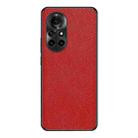 For Huawei nova 8 Pro Cross Texture PU Leather Phone Case(Red) - 1