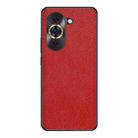 For Huawei nova 10 Pro Cross Texture PU Leather Phone Case(Red) - 1