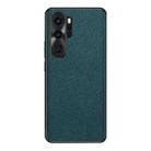 For Huawei P30 Pro Cross Texture PU Leather Phone Case(Dark Green) - 1