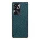 For Huawei P40 Pro Cross Texture PU Leather Phone Case(Dark Green) - 1
