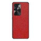 For Huawei P40 Pro Cross Texture PU Leather Phone Case(Red) - 1